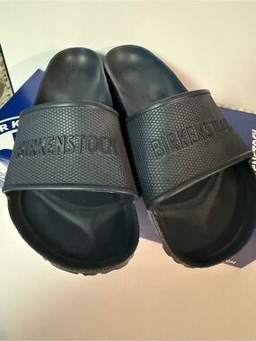 Birkenstock Navy Slide Sandals
